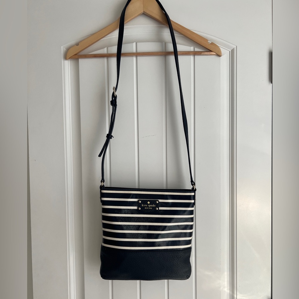 Kate Spade Tenley Striped Crossbody Bag New
